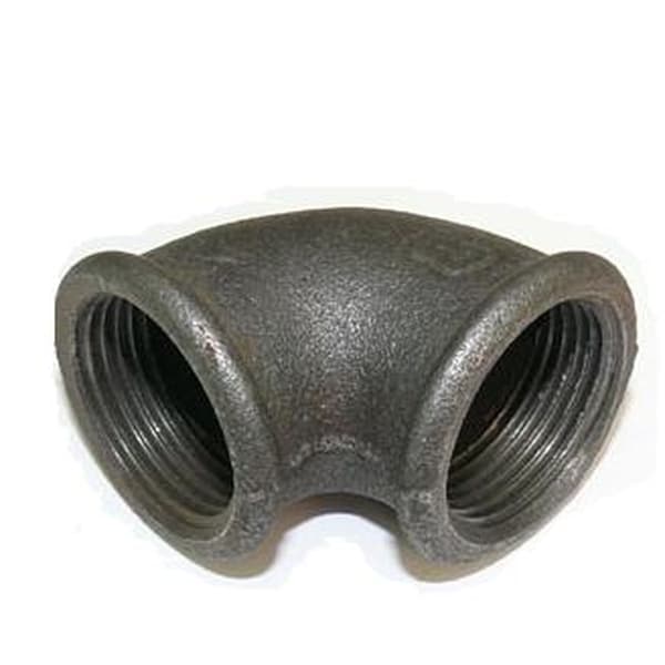 Угольник КЧ  черный Ду20 (3/4") ВР/ВР